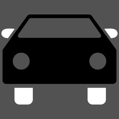 Araba düz vektör simgesi