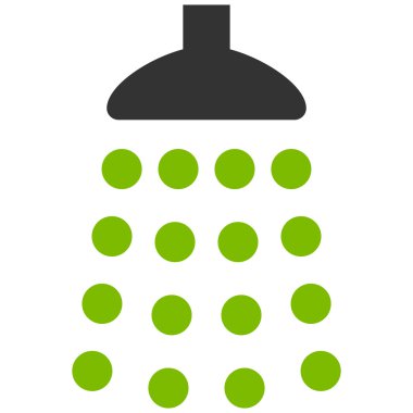 Duş düz vektör simgesi