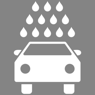 Oto yıkama düz vektör simgesi