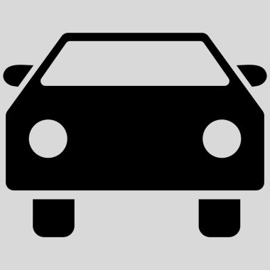 Araba düz vektör simgesi