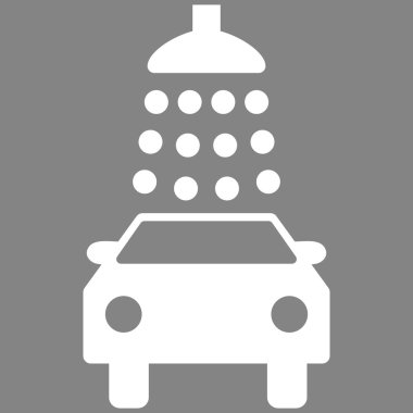 Oto yıkama düz vektör simgesi