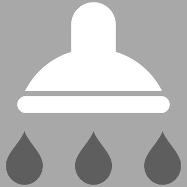 Duş düz vektör simgesi