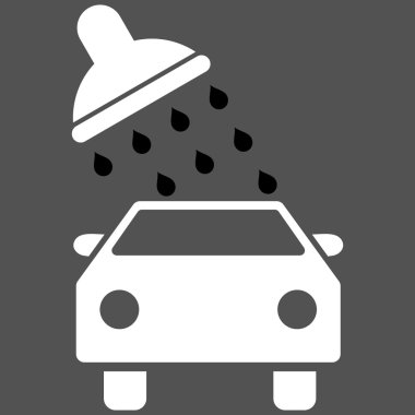 Oto yıkama düz vektör simgesi