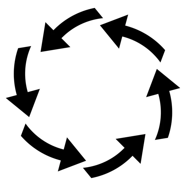 Kreislauf-Flat-Vektor-Symbol — Stockvektor