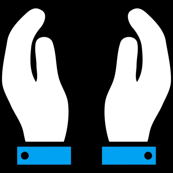 Hand händer platt vektor Symbol — Stock vektor