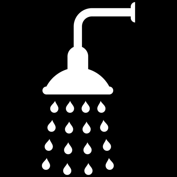 淋浴间平面矢量符号 — 图库矢量图片