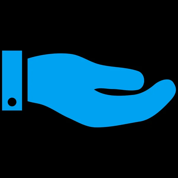 Pictogram van een hand plat vector — Stockvector