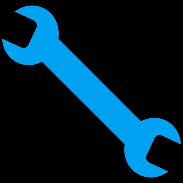 Wrench Flat Vector Symbol — Stock vektor