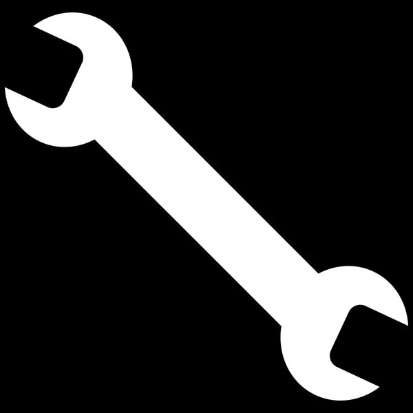 Wrench Flat Vector Symbol — Wektor stockowy