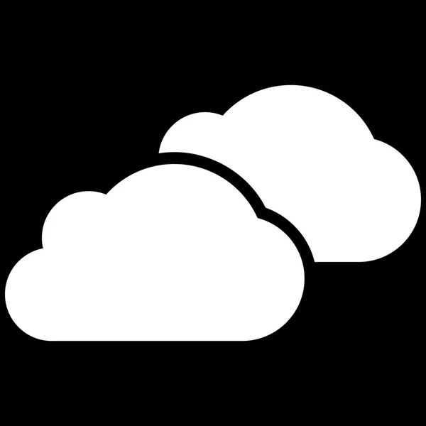 Wolken flaches Vektorsymbol — Stockvektor