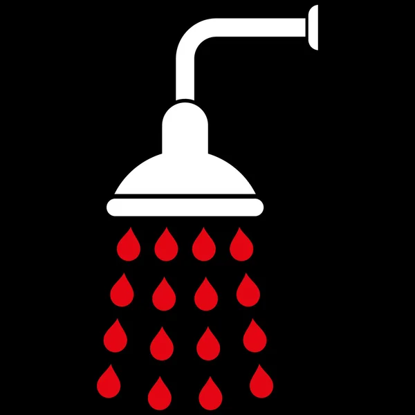 Dusche flacher Vektor-Symbol — Stockvektor