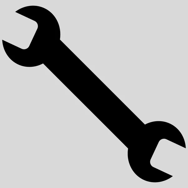 Wrench Flat Vector Symbol — ストックベクタ