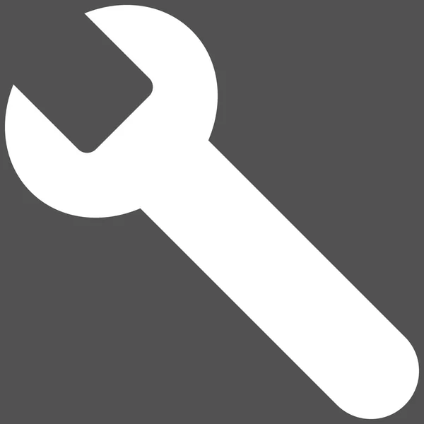 Wrench Flat Vector Symbol — Stockvector