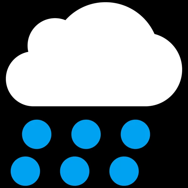 Regen Cloud platte Vector symbool — Stockvector