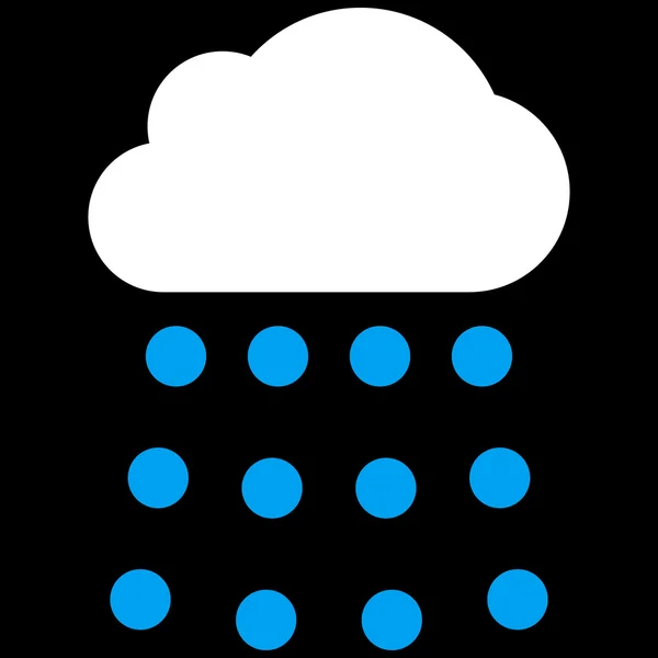 Symbole vectoriel plat nuage de pluie — Image vectorielle