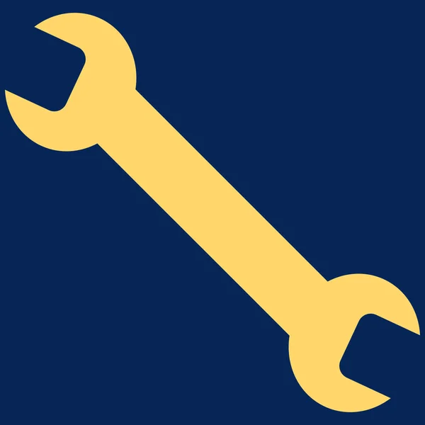 Wrench Flat Vector Symbol — Stockový vektor