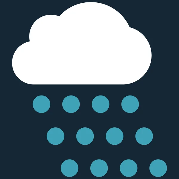 Symbole vectoriel plat nuage de pluie — Image vectorielle