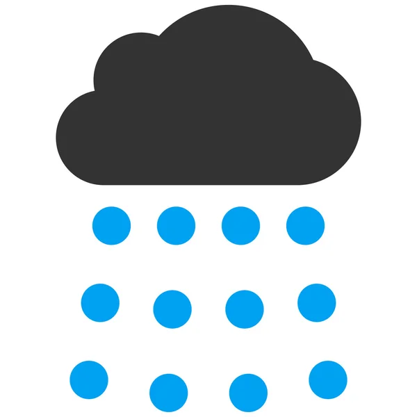 Symbole vectoriel plat nuage de pluie — Image vectorielle