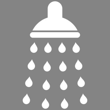 Duş düz vektör simgesi