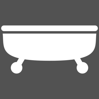 Küvet düz vektör simgesi