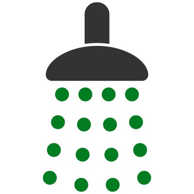 Duş düz vektör simgesi