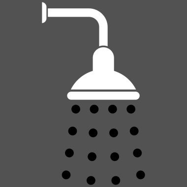 Duş düz vektör simgesi