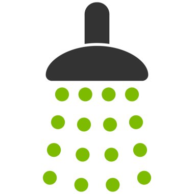 Duş düz vektör simgesi