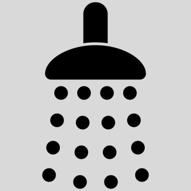 Duş düz vektör simgesi