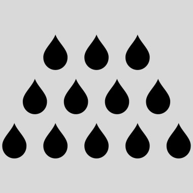 Damla düz vektör simgesi