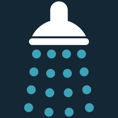 Duş düz vektör simgesi