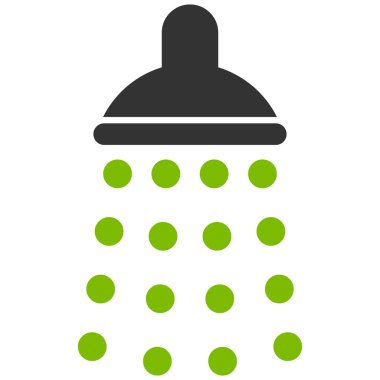 Duş düz vektör simgesi