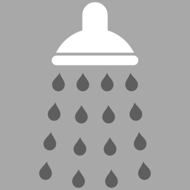 Duş düz vektör simgesi