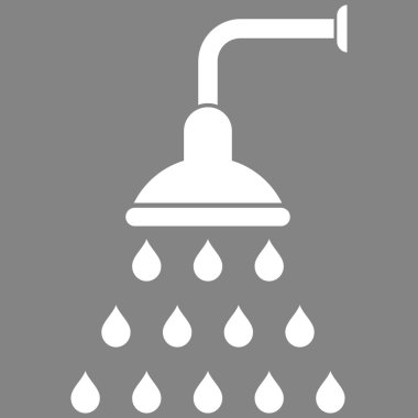 Duş düz vektör simgesi