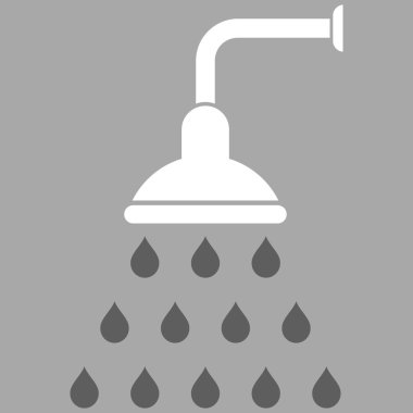 Duş düz vektör simgesi