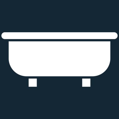 Küvet düz vektör simgesi