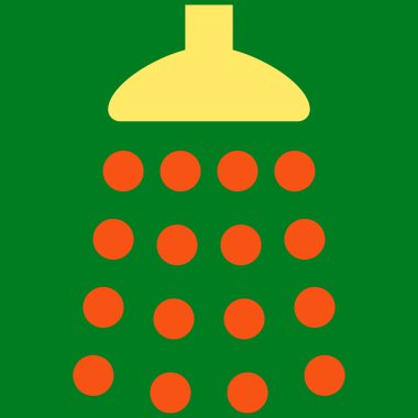 Duş düz vektör simgesi