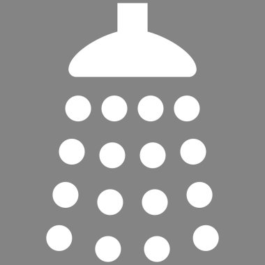 Duş düz vektör simgesi