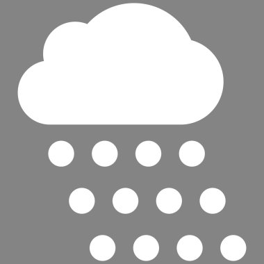 Yağmur bulutu düz vektör simgesi