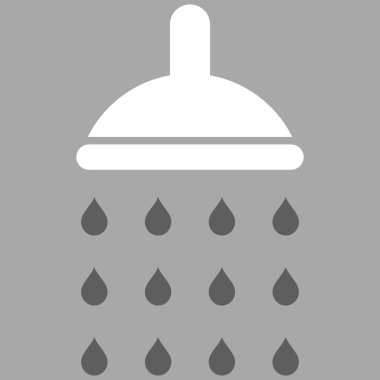 Duş düz vektör simgesi