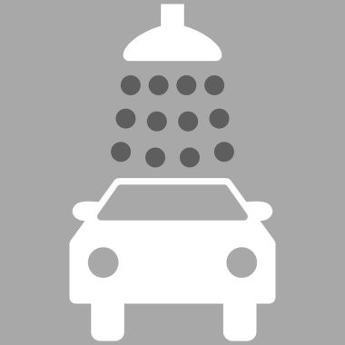 Oto yıkama düz vektör simgesi