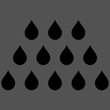 Damla düz vektör simgesi