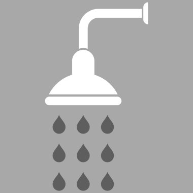 Duş düz vektör simgesi