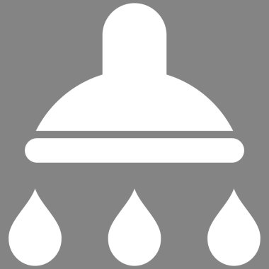 Duş düz vektör simgesi