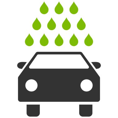 Oto yıkama düz vektör simgesi