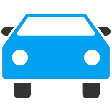 Araba düz vektör simgesi