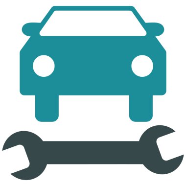 Car Repair Flat Vector Symbol