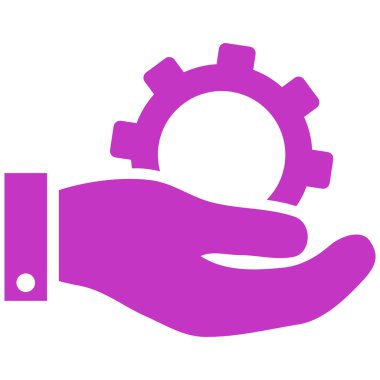 Hizmet düz vektör simgesi