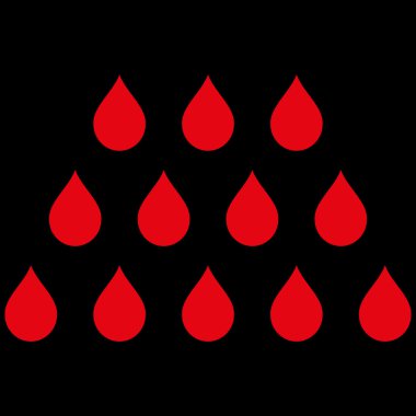 Damla düz vektör simgesi