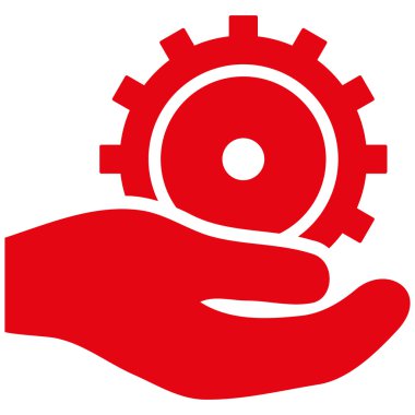 Geliştirme hizmet düz vektör simgesi