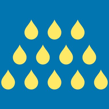 Damla düz vektör simgesi